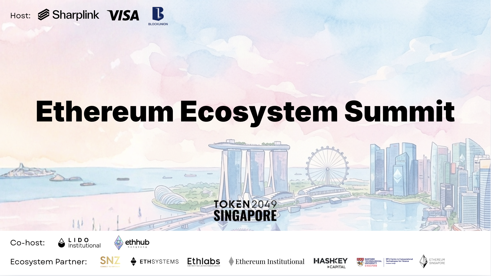 Ethereum Ecosystem Summit于新加坡举行，生态核心力量共议机构采用与链上金融发展